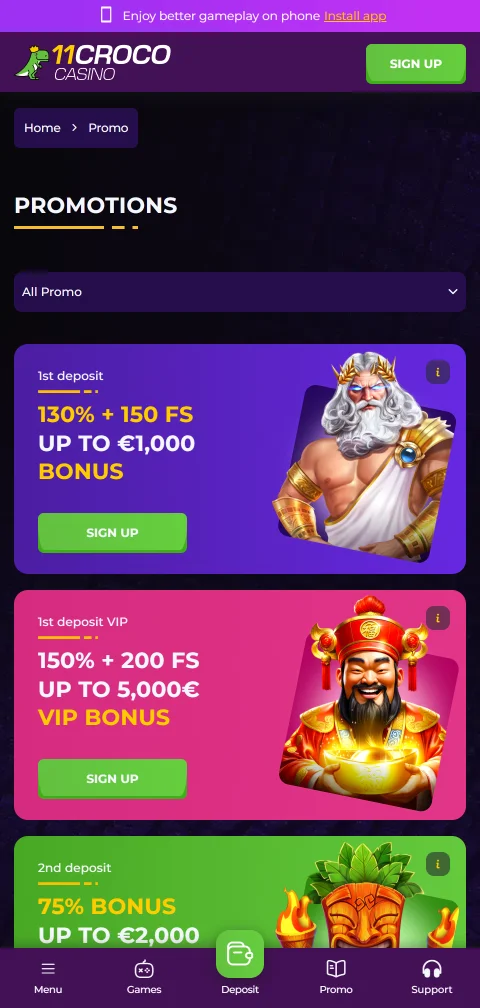 Pagamentos depósitos saques PIX 11Croco Casino Brasil