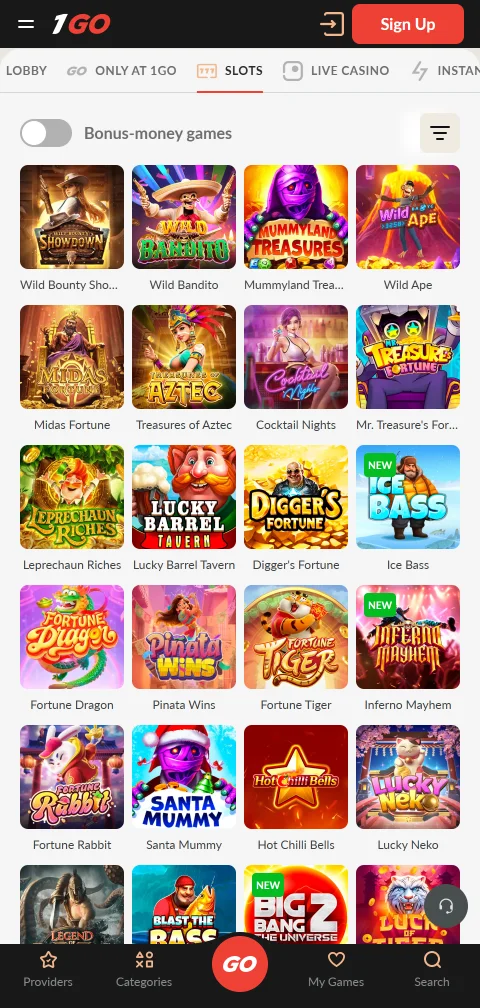Licenças segurança proteção 1Go Casino Brasil