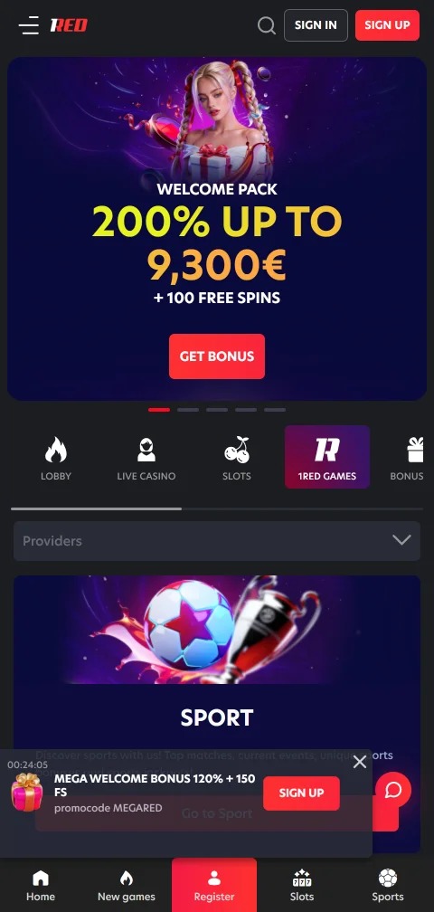 Jogos mobile responsivos 1Red Casino Brasil qualquer dispositivo
