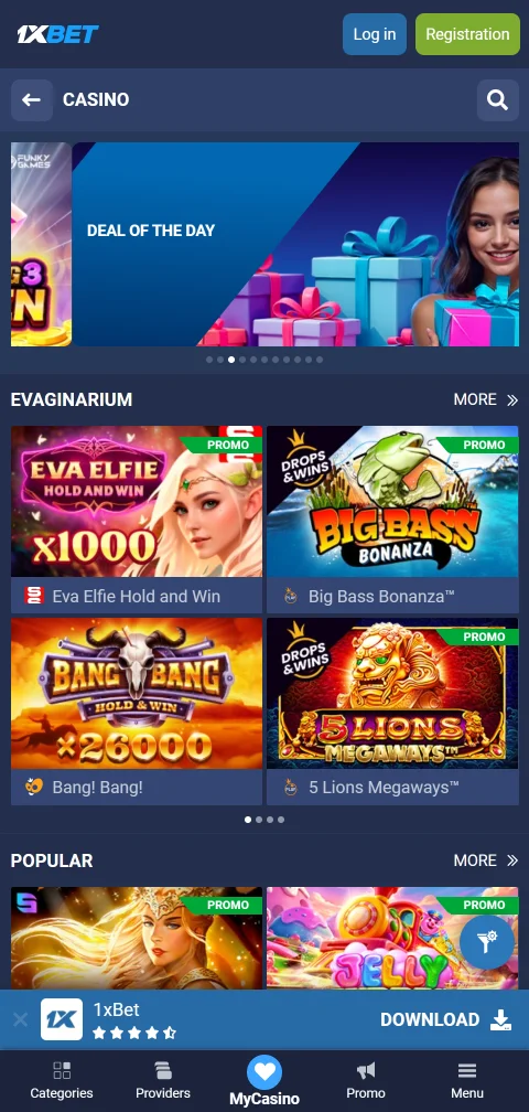 Pagamentos depósitos e saques no 1xBet Casino Brasil