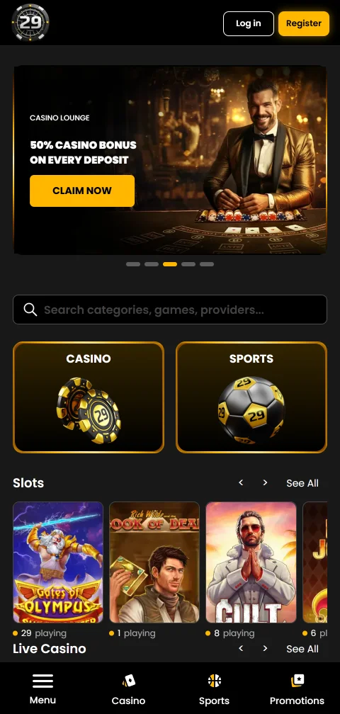 Jogos móveis responsivos 29Black Casino Brasil acessíveis