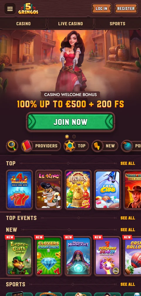 Jogos mobile e compatibilidade smartphone 5Gringos Casino Brasil