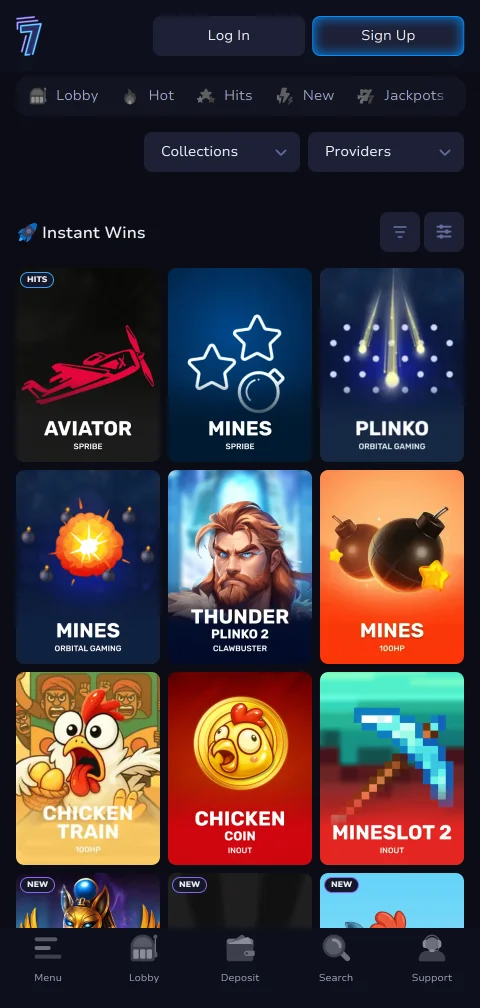 Métodos depósitos saques PIX crypto no 7Bit Casino Brasil