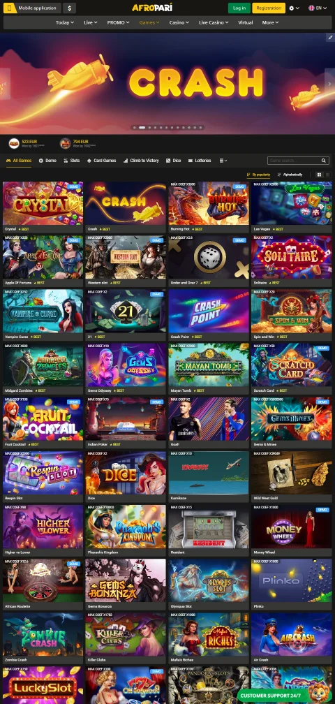 Jogos mobile otimizados AfroPari Casino Brasil smartphone