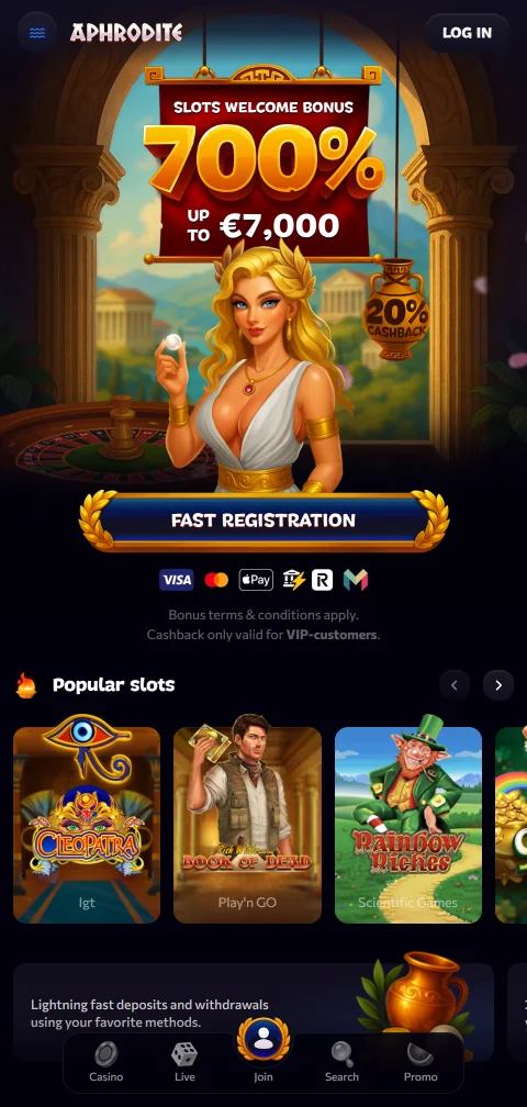 Experiência mobile e acessibilidade Aphrodite Casino Brasil smartphones