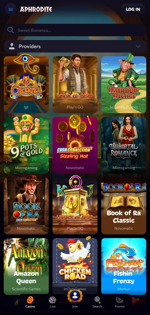 Depósitos saques PIX e métodos no Aphrodite Casino Brasil mobile
