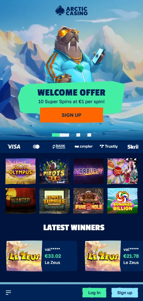 Arctic Casino Brasil mobile acessibilidade jogos smartphone Brasil