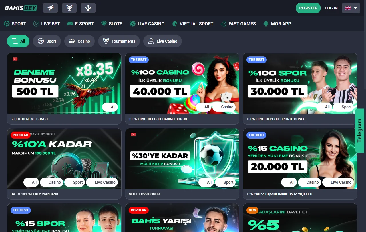 Catálogo de jogos Bahisbey Casino Brasil com 5.000+ títulos de slots e mesas ao vivo disponíveis