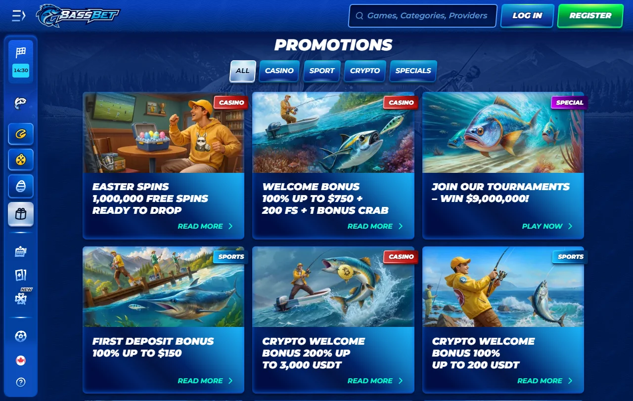 Promoções bônus e ofertas BassBet Casino Brasil detalhadas