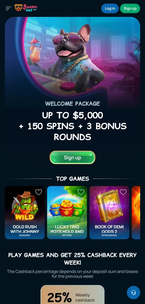 Compatibilidade mobile e jogos smartphone Baxterbet Casino Brasil