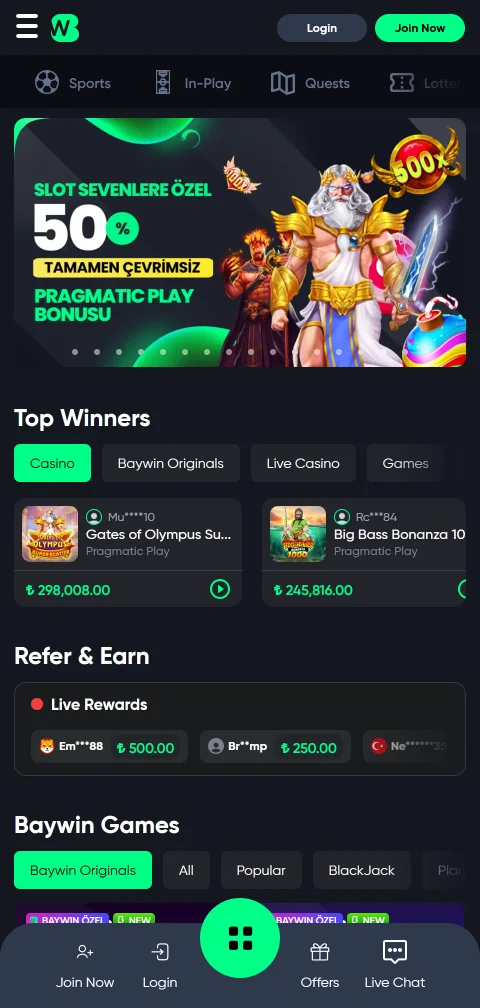 Experiência mobile otimizada de Baywin Casino Brasil com navegação responsiva em smartphone