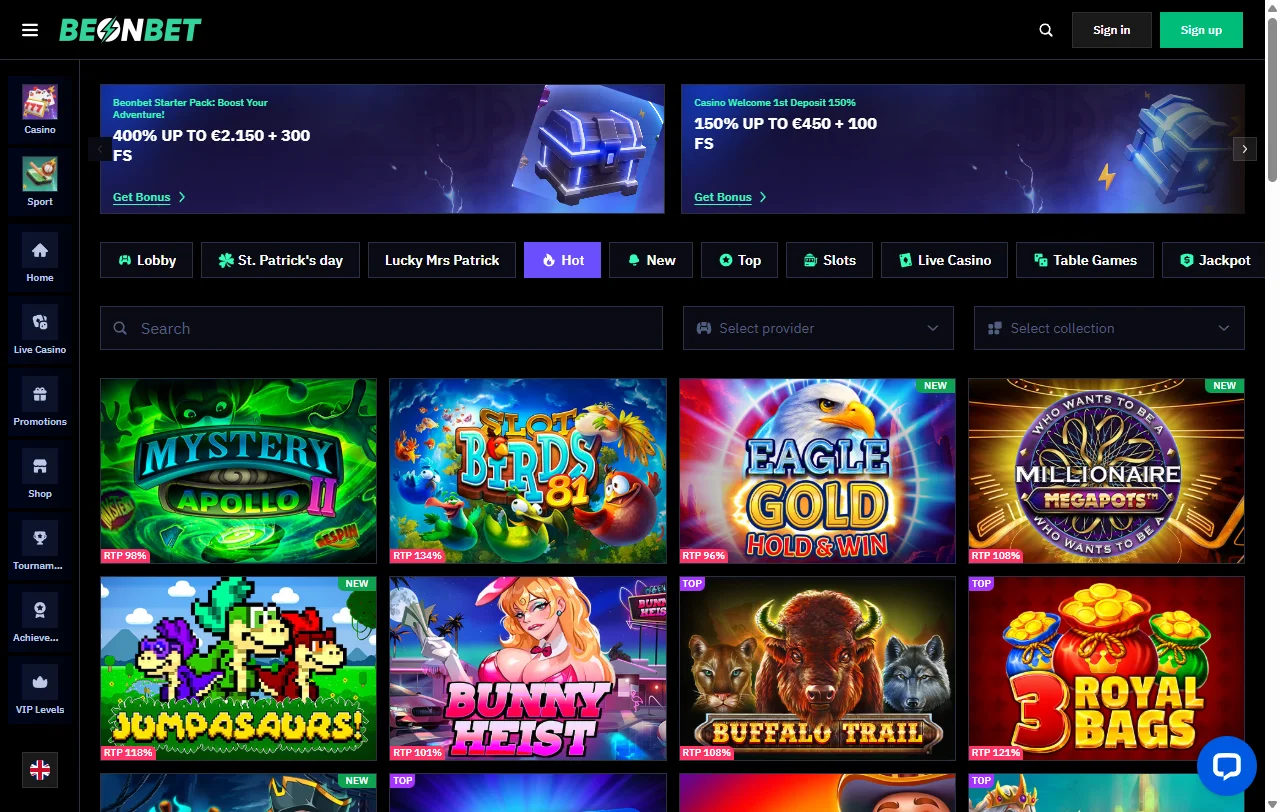 Bônus promoções ofertas boas-vindas BeonBet Casino Brasil