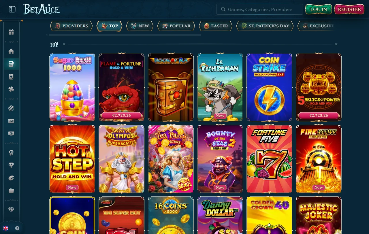 Bônus promoções e ofertas BetAlice Casino Brasil