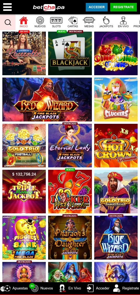 Jogos mobile acessíveis Betcha Casino Brasil