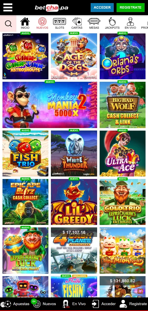 Pagamentos depósitos saques Betcha Casino Brasil