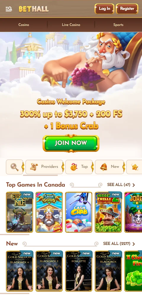 BetHall Casino Brasil mobile acessibilidade total