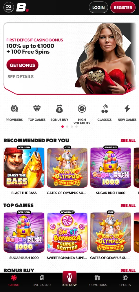 Interface mobile responsiva de Betista Casino Brasil adaptada para smartphone com navegação intuitiva e acesso a todos os jogos