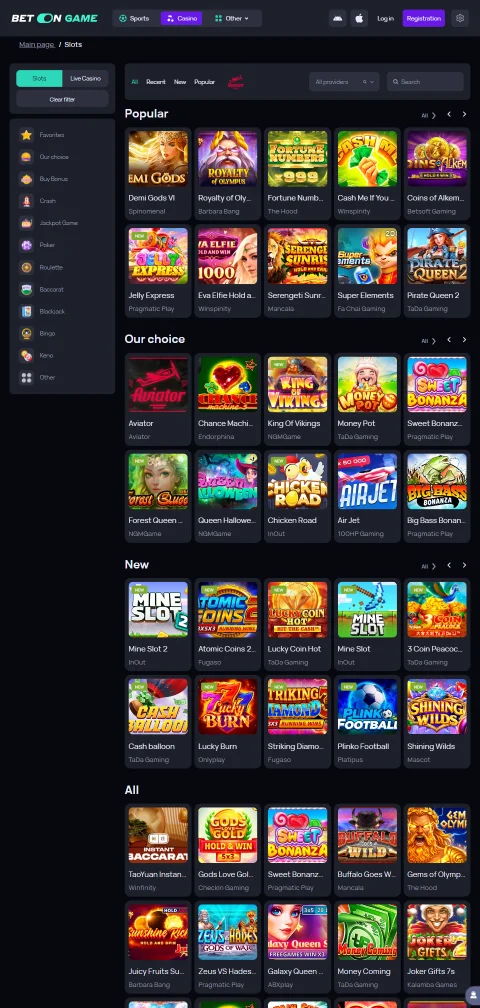 Depósitos saques PIX métodos no BetOnGame Casino Brasil