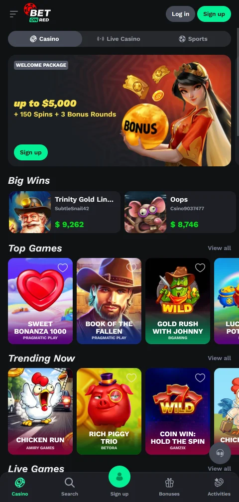 Depósitos saques PIX crypto BetOnRed Casino Brasil