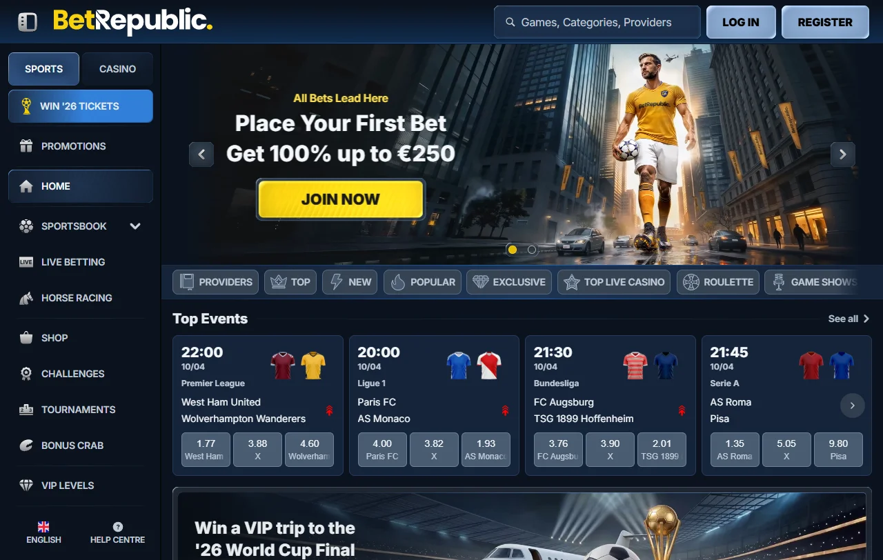 BetRepublic Casino Brasil análise completa e plataforma para brasileiros