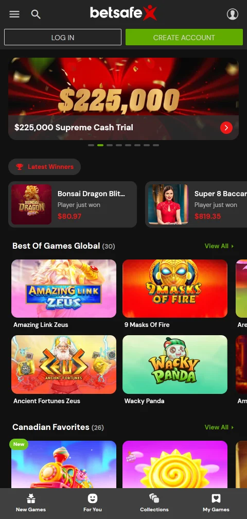 Depósitos PIX e saques no Betsafe Casino Brasil