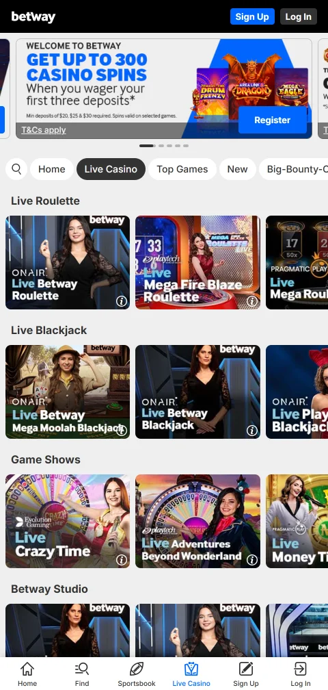 Depósitos saques PIX e métodos no Betway Casino Brasil