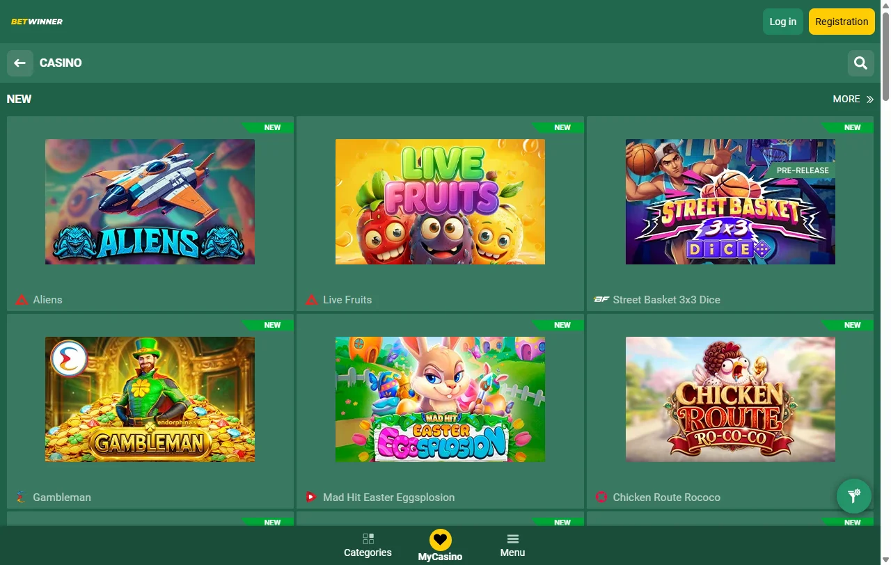 Biblioteca de jogos BetWinner Casino Brasil com 3.000+ slots de Pragmatic Play e Evolution Gaming