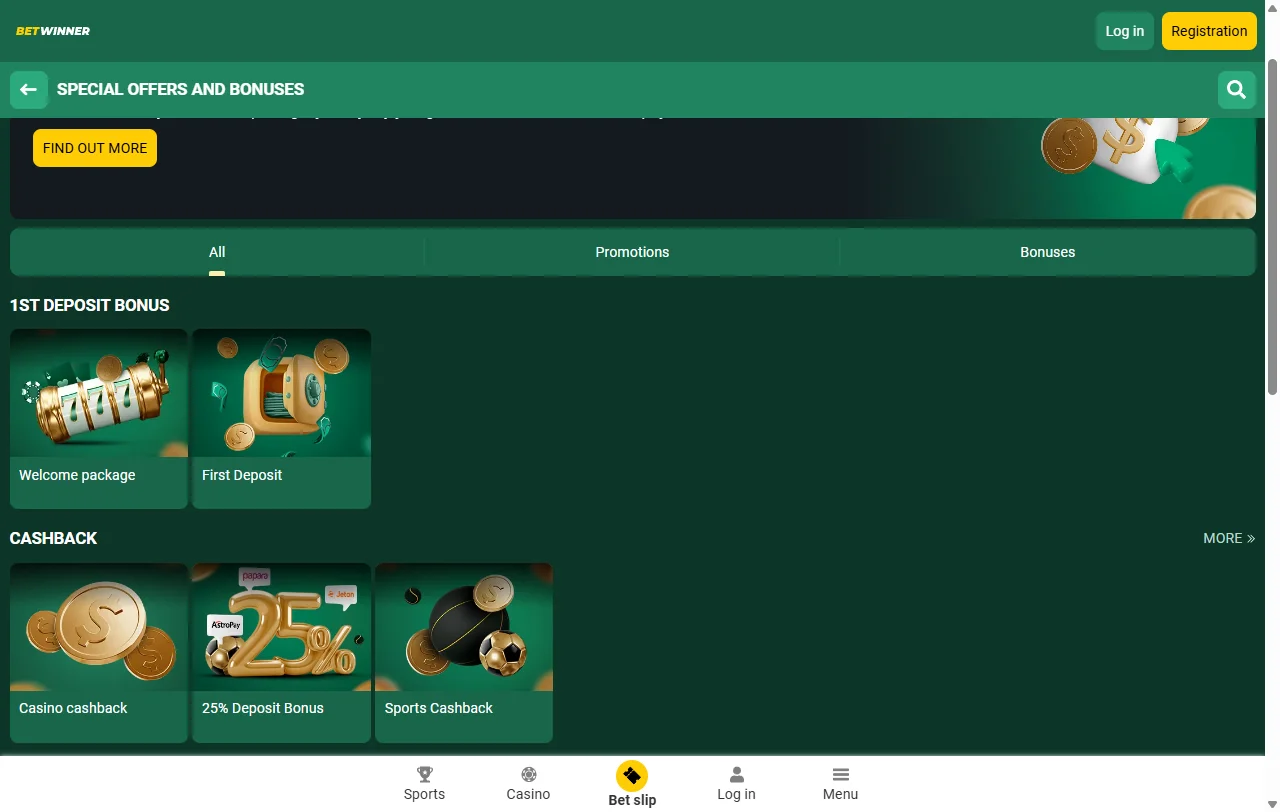 Bônus de boas-vindas BetWinner Casino Brasil até R$ 1.500 com 150 rodadas grátis em slots