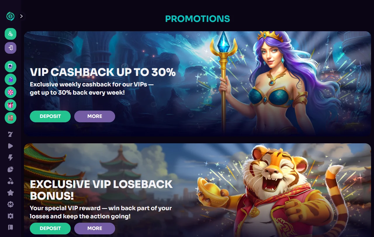 Promoções e bônus de boas-vindas do Betzard Casino Brasil detalhados