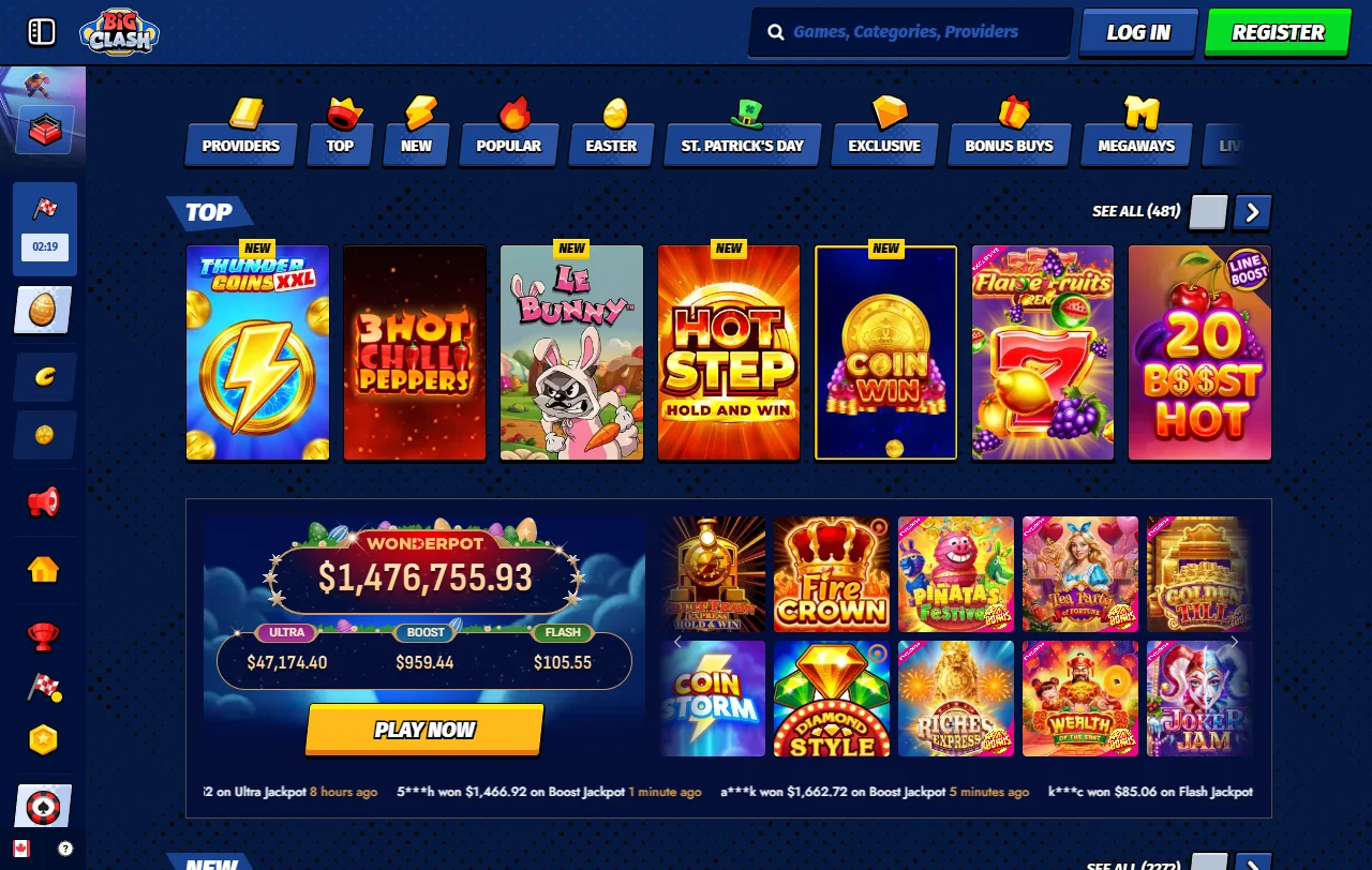 Promoções e bônus de boas-vindas BigClash Casino Brasil