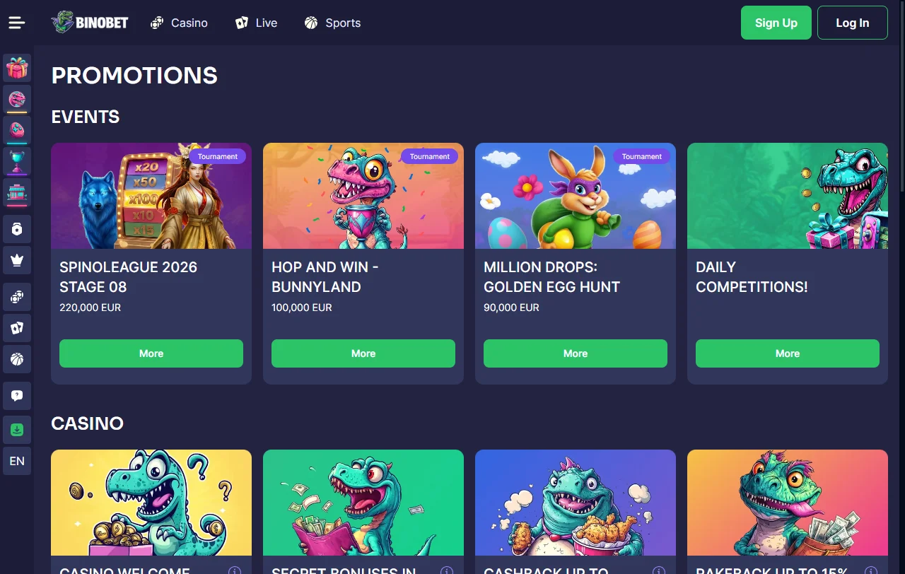 Catálogo de 2.500+ slots e jogos ao vivo do Binobet Casino Brasil com provedores Pragmatic Play e Evolution Gaming
