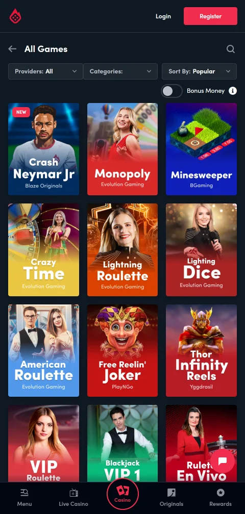 Depósitos saques métodos PIX Blaze Casino Brasil