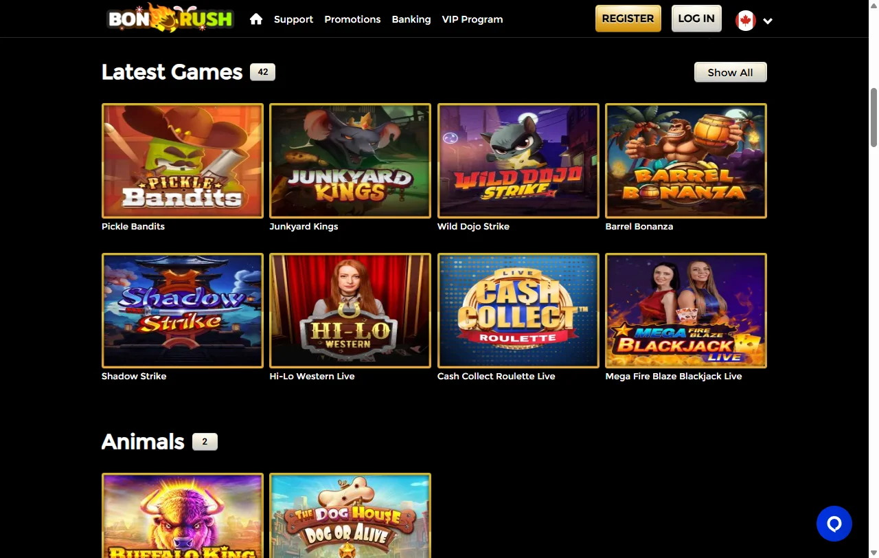 Promoções bônus e ofertas bem-vindo Bonrush Casino Brasil