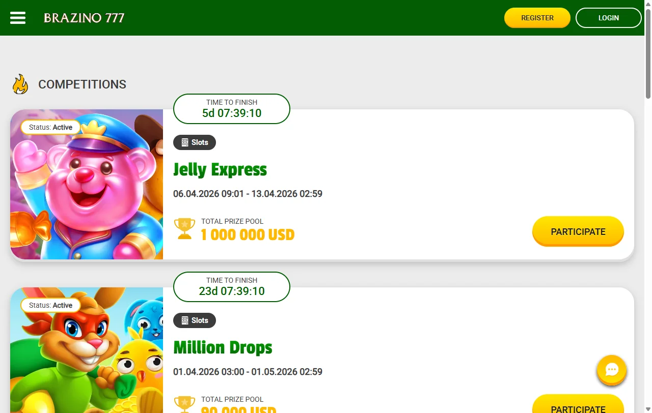 Seleção jogos e provedores principais Brazino777 Casino Brasil