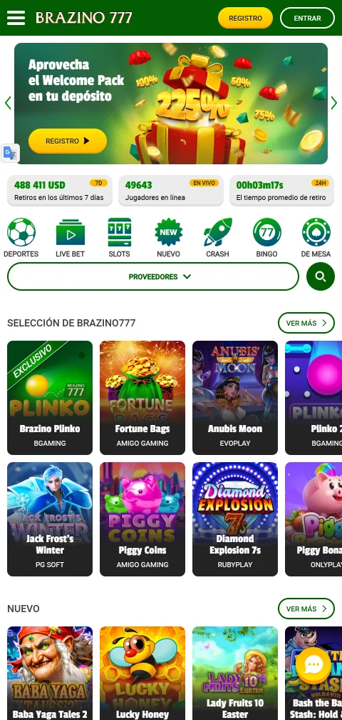 Jogos mobile responsivos Brazino777 Casino Brasil acessíveis
