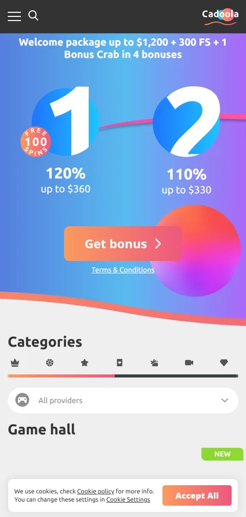 Cadoola Casino Brasil otimizado para smartphones com navegação responsiva e carregamento rápido