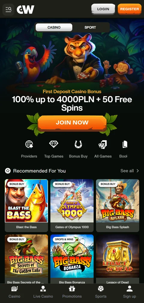CashWin Casino Brasil mobile jogos e acessibilidade
