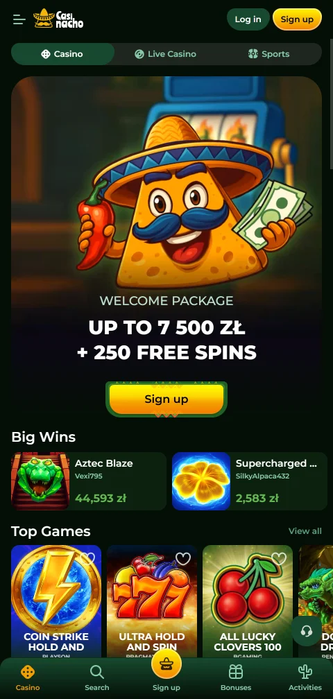 Casinacho Casino Brasil otimizado para dispositivos móveis com navegador responsivo