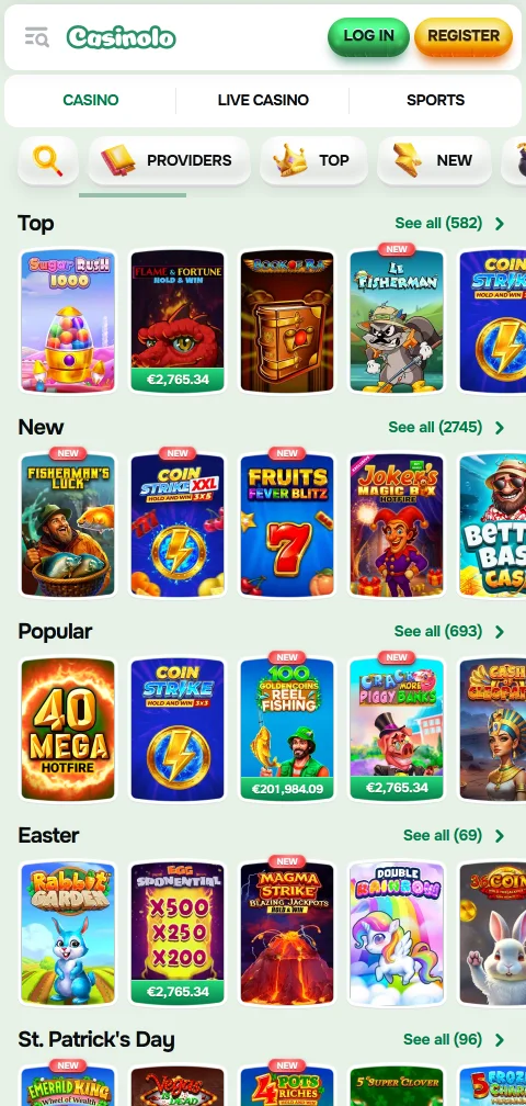 Pagamentos depósitos saques Casinolo Casino Brasil mobile