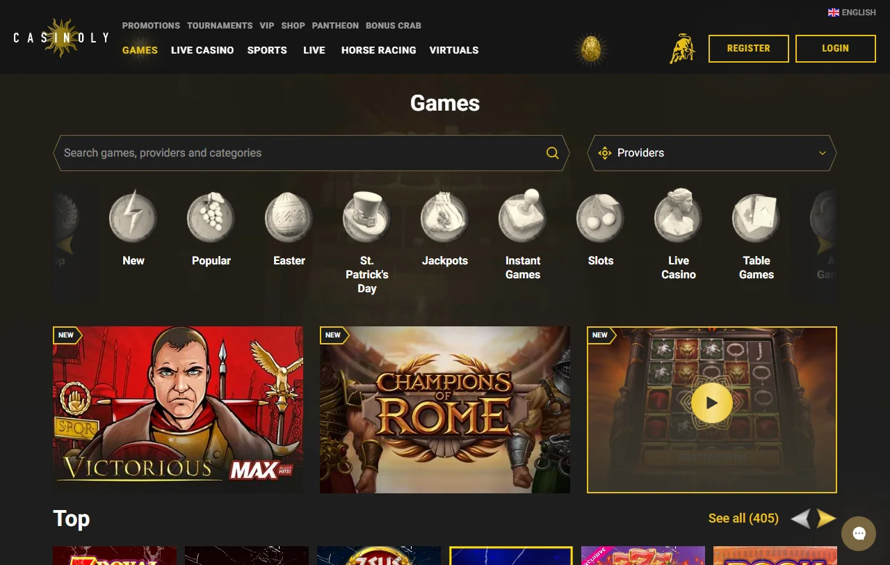 Jogos slots e provedores na Casinoly Casino Brasil destacados
