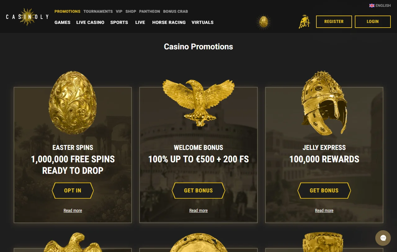 Bônus promoções e ofertas boas-vindas Casinoly Casino Brasil
