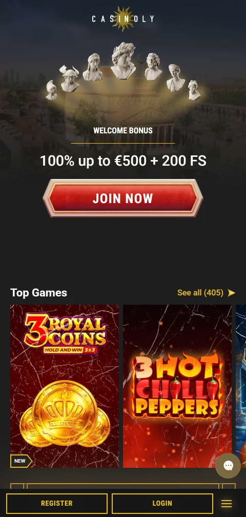Jogos mobile acessíveis na Casinoly Casino Brasil smartphone