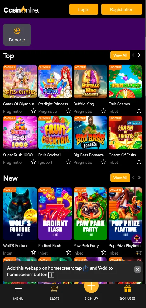 Jogos mobile acessibilidade smartphone CasinOnFire Casino Brasil total