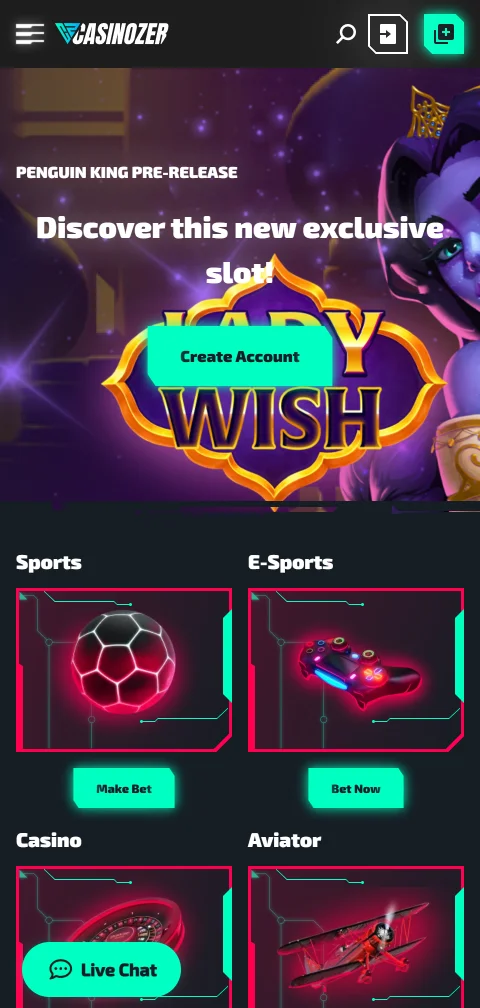 Jogos mobile acessíveis no Casinozer Casino Brasil