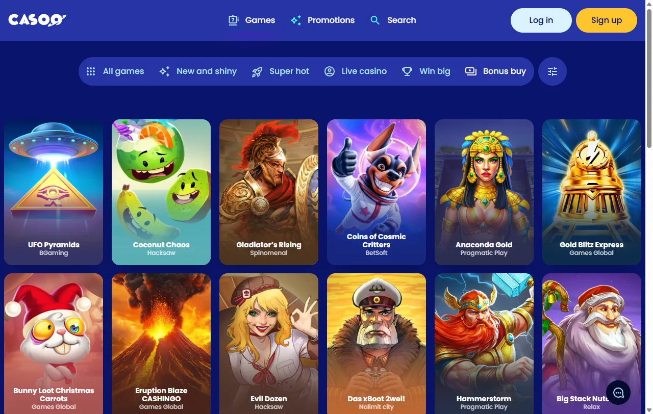 Promoções e bônus de boas-vindas Casoo Casino Brasil