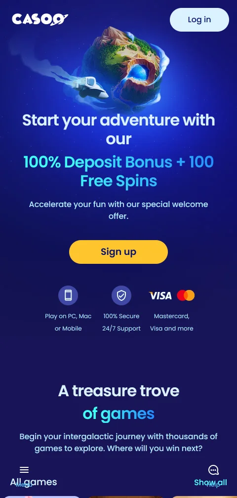 Jogos móveis acessíveis no Casoo Casino Brasil
