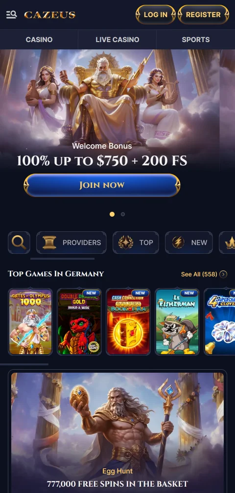 Cazeus Casino Brasil versão mobile otimizada para smartphones com acesso completo aos jogos