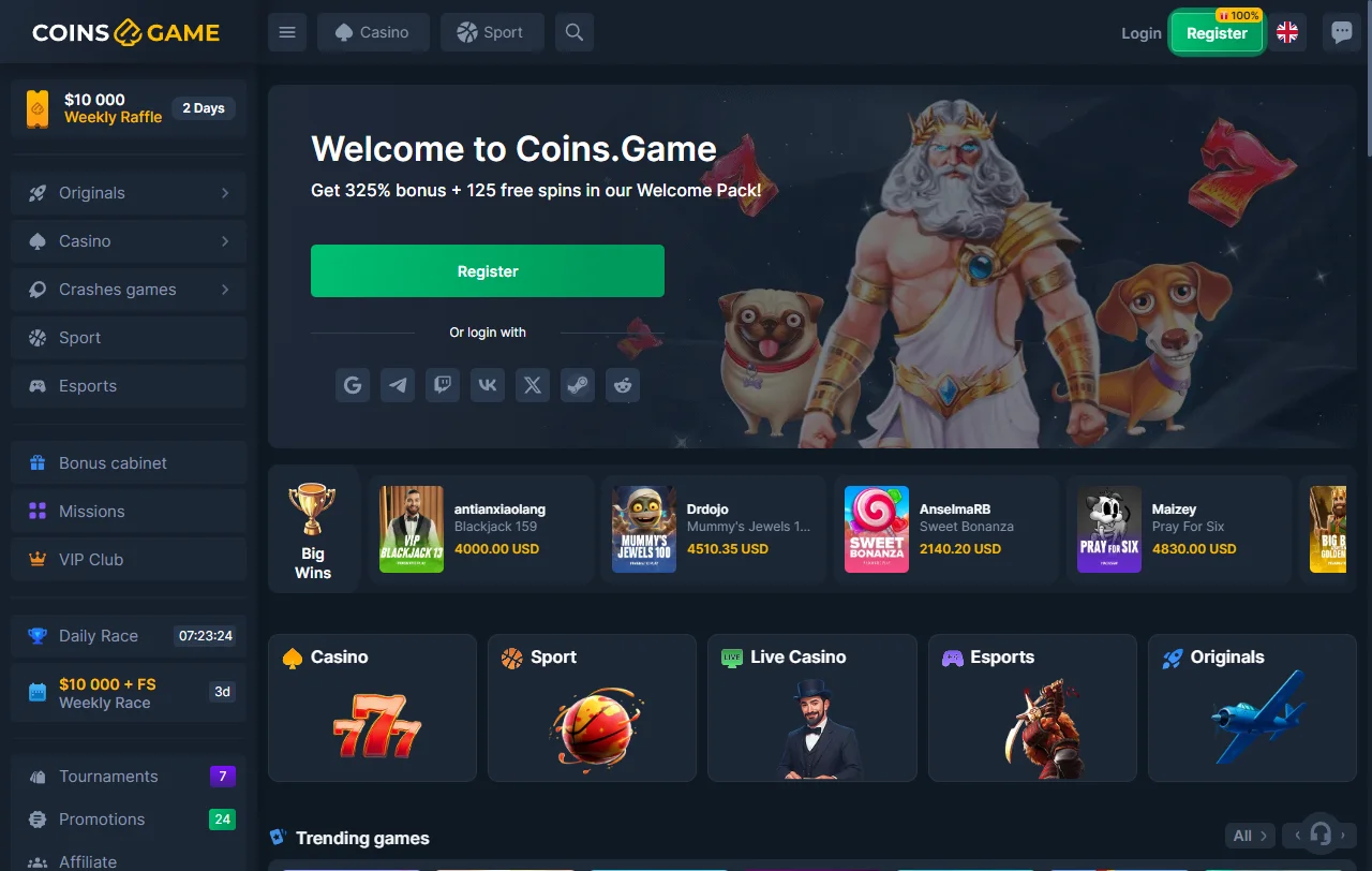 Análise completa Coins Game Casino Brasil para jogadores brasileiros