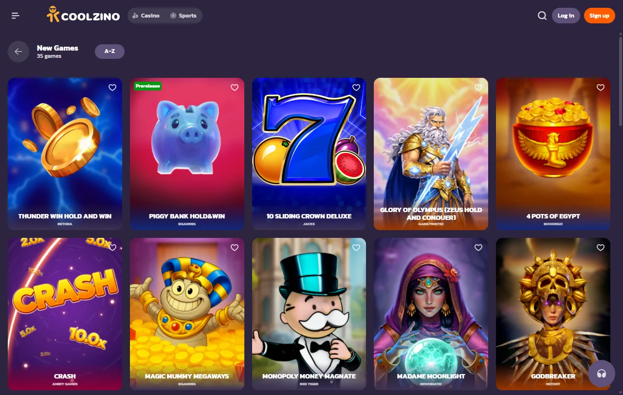 Bônus promoções bem-vindo Coolzino Casino Brasil