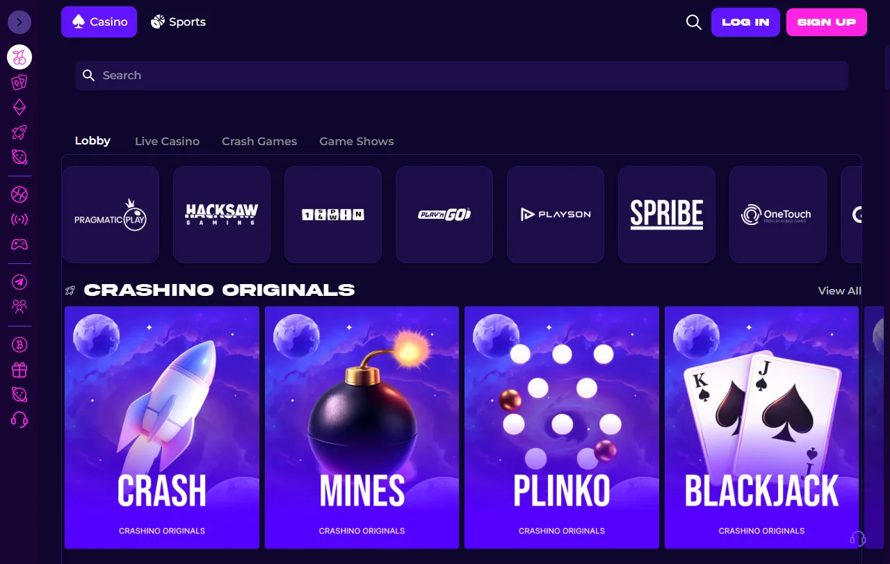 Bônus promoções e ofertas de boas-vindas Crashino Casino Brasil